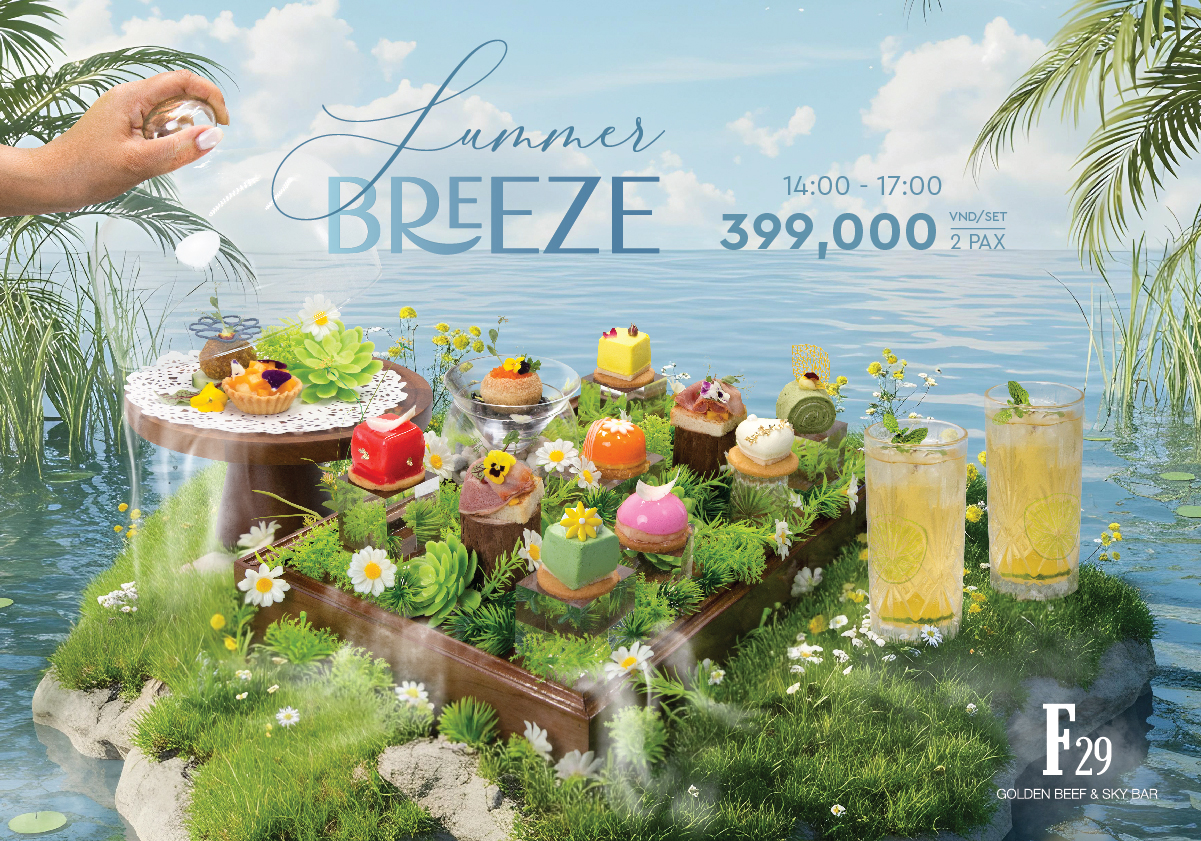 Say Hello To The Summer By Our Summer Breeze Afternoon Tea at F29 Golden Beef & Sky Bar