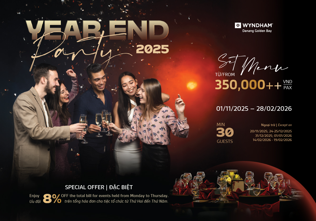 Year-End Party Package 2025 – Wyndham Danang Golden Bay