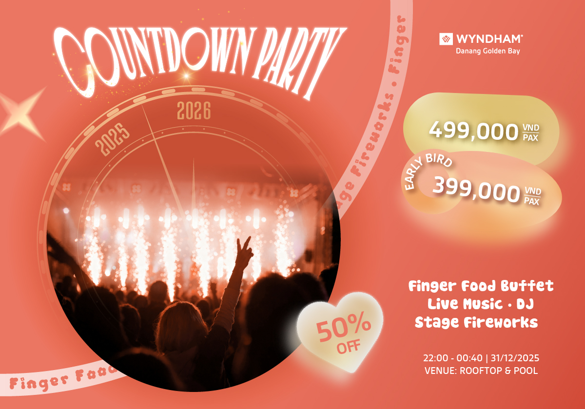 Countdown Party 2026 – Rooftop Buffet & Fireworks – Tiệc đếm ngược