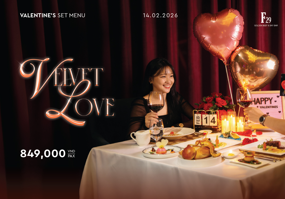 VELVET LOVE – VALENTINE’S DINNER OFFER IN DA NANG